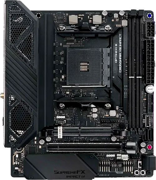 Замена микросхемы усилителя Asus ROG Crosshair VIII Impact