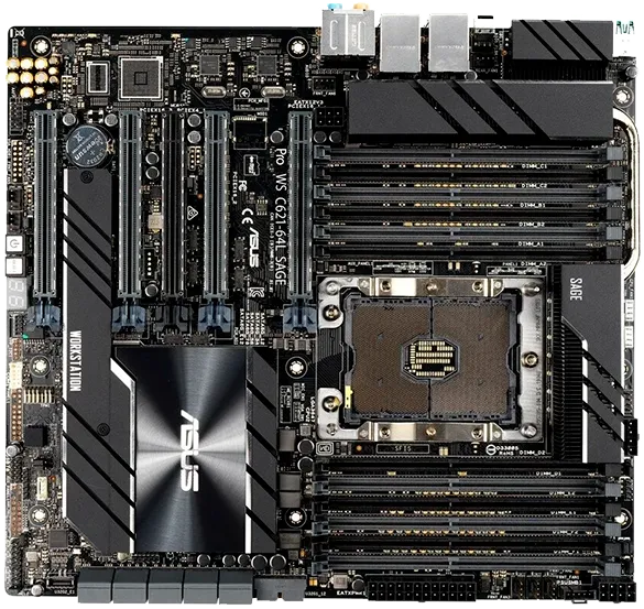 Замена микросхемы усилителя Asus Pro WS C621-64L Sage